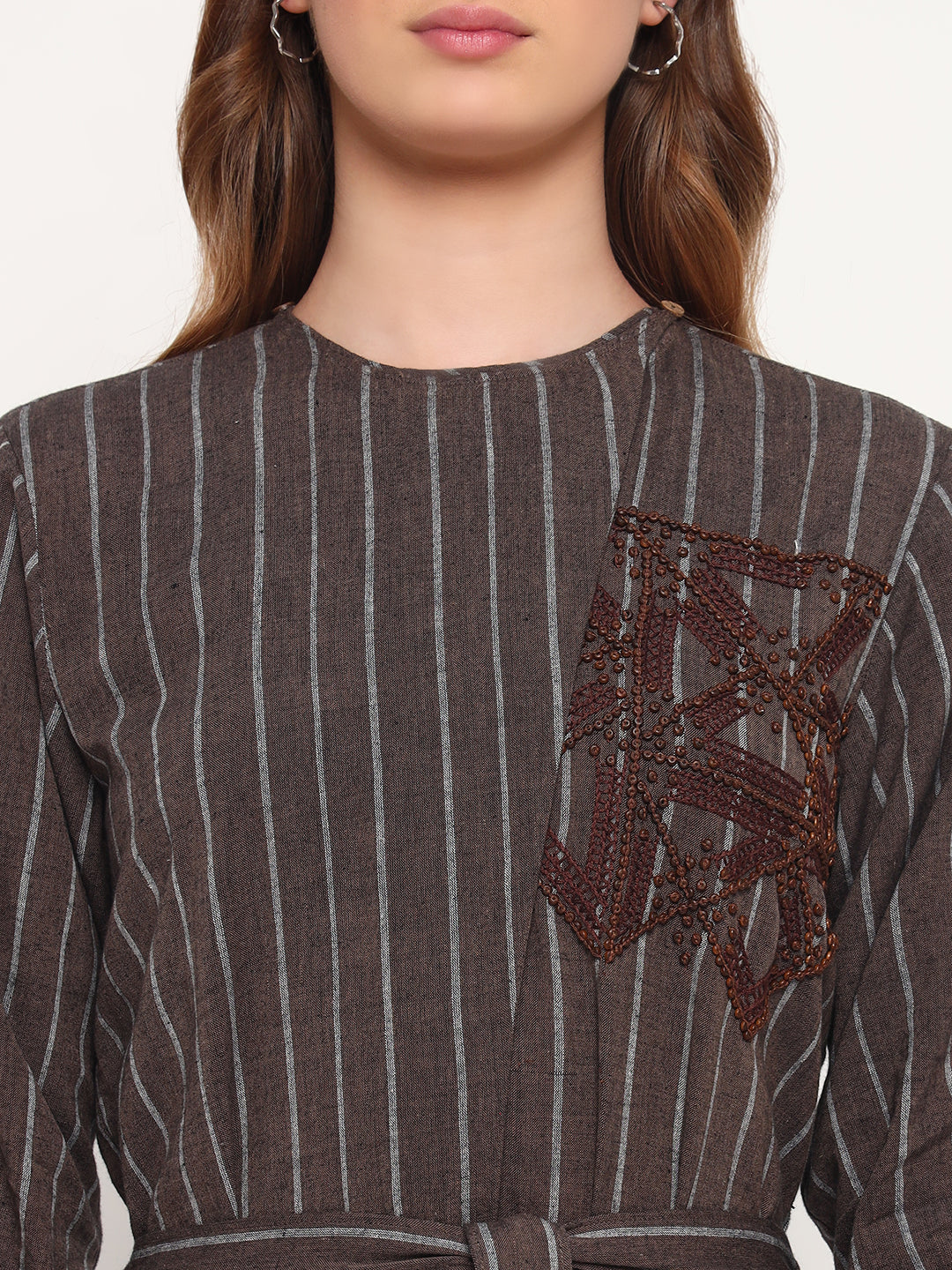 Handwoven stripe jumpsuit
