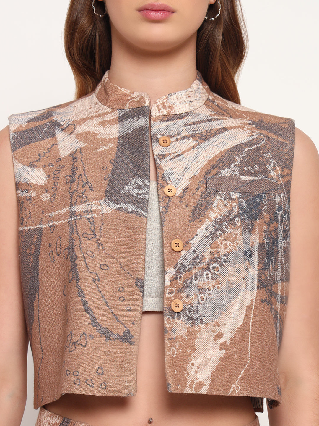 Printed cotton suit
