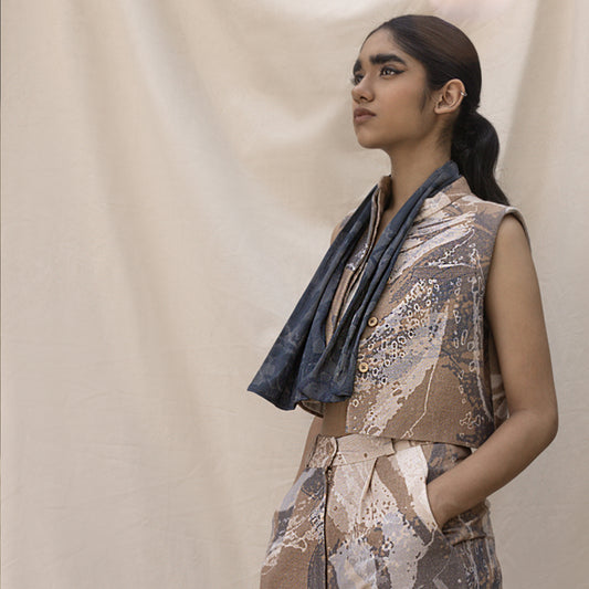 Printed cotton suit